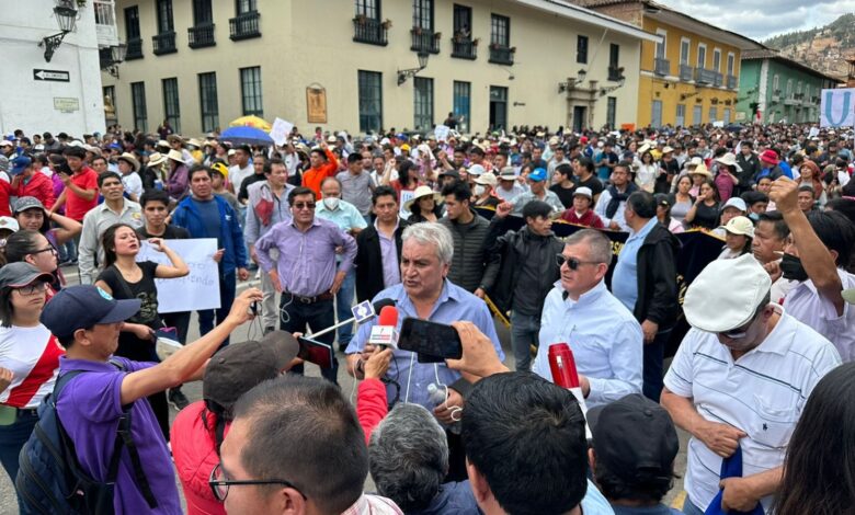 Movilización diciembre 2022 en Cajamarca. Imagen ilustrativa.