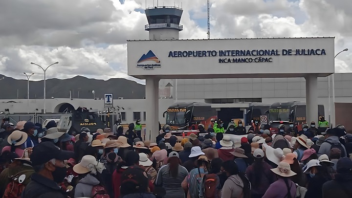 Aeropuerto juliaca Puno. Imagen referencial.