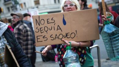 Protesta en Uruguay. Foto. Matilde Campodonico.
