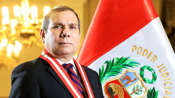 Javier Arévalo, presidente del Poder Judicial.