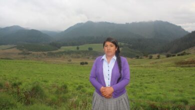 Defensora Elita Yopla Herrera, exposición Porcon Cajamarca 28 de noviembre 2023. Foto: Diario Perú.
