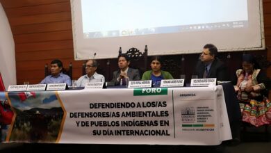 Defensora Elita Yopla en el Congreso de la República del Perú 2018.